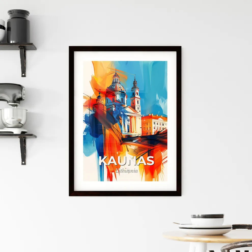 Vibrant Kaunas, Lithuania Framed Print