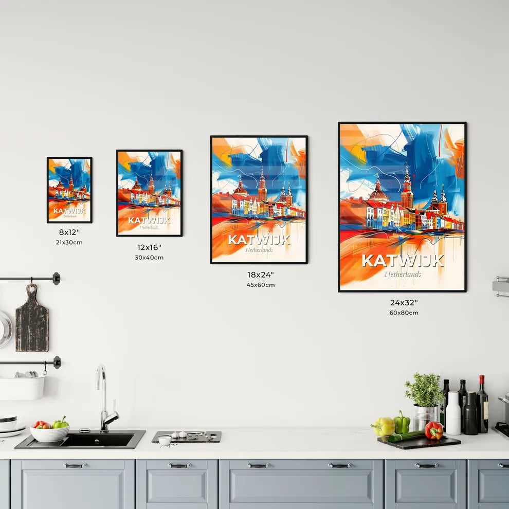 Vibrant Katwijk, Netherlands Kitchen Art