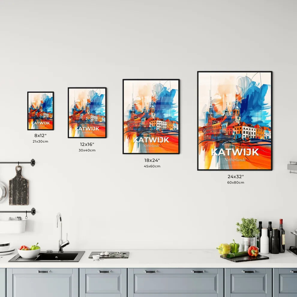 Vibrant Katwijk, Netherlands Kitchen Art