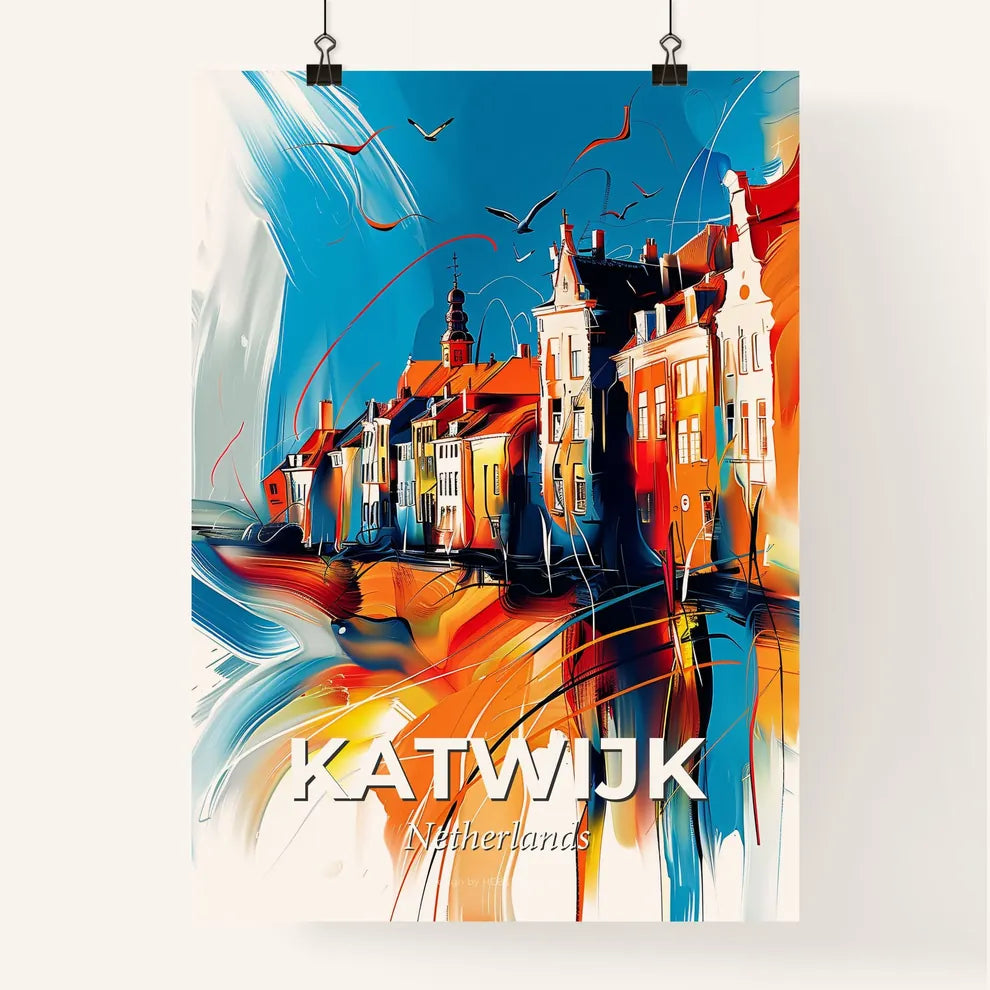 Vibrant Katwijk, Netherlands Poster