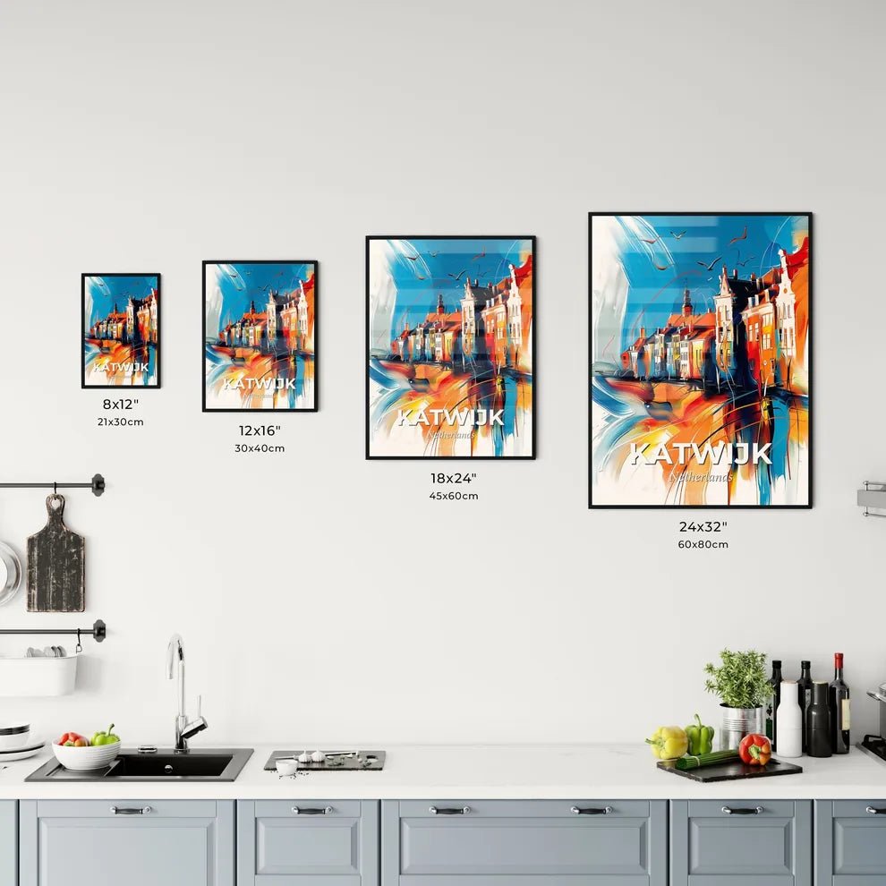 Vibrant Katwijk, Netherlands Kitchen Art