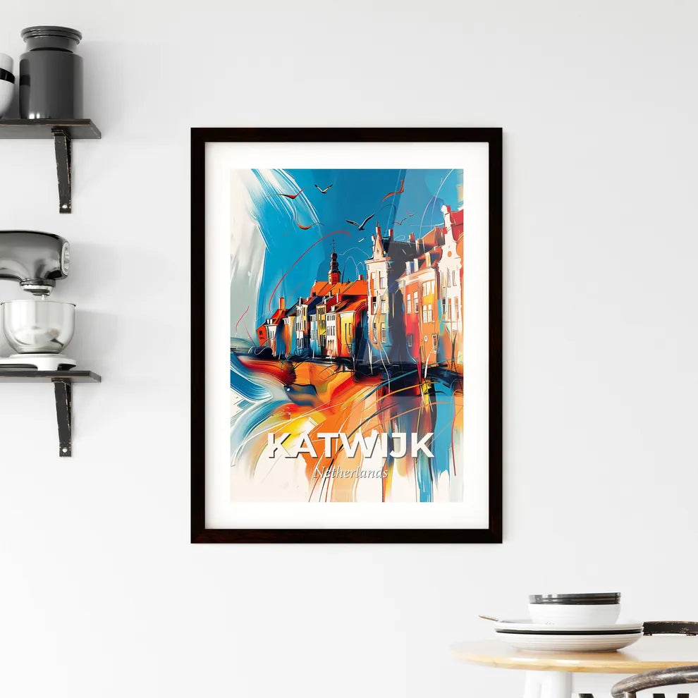 Vibrant Katwijk, Netherlands Framed Print
