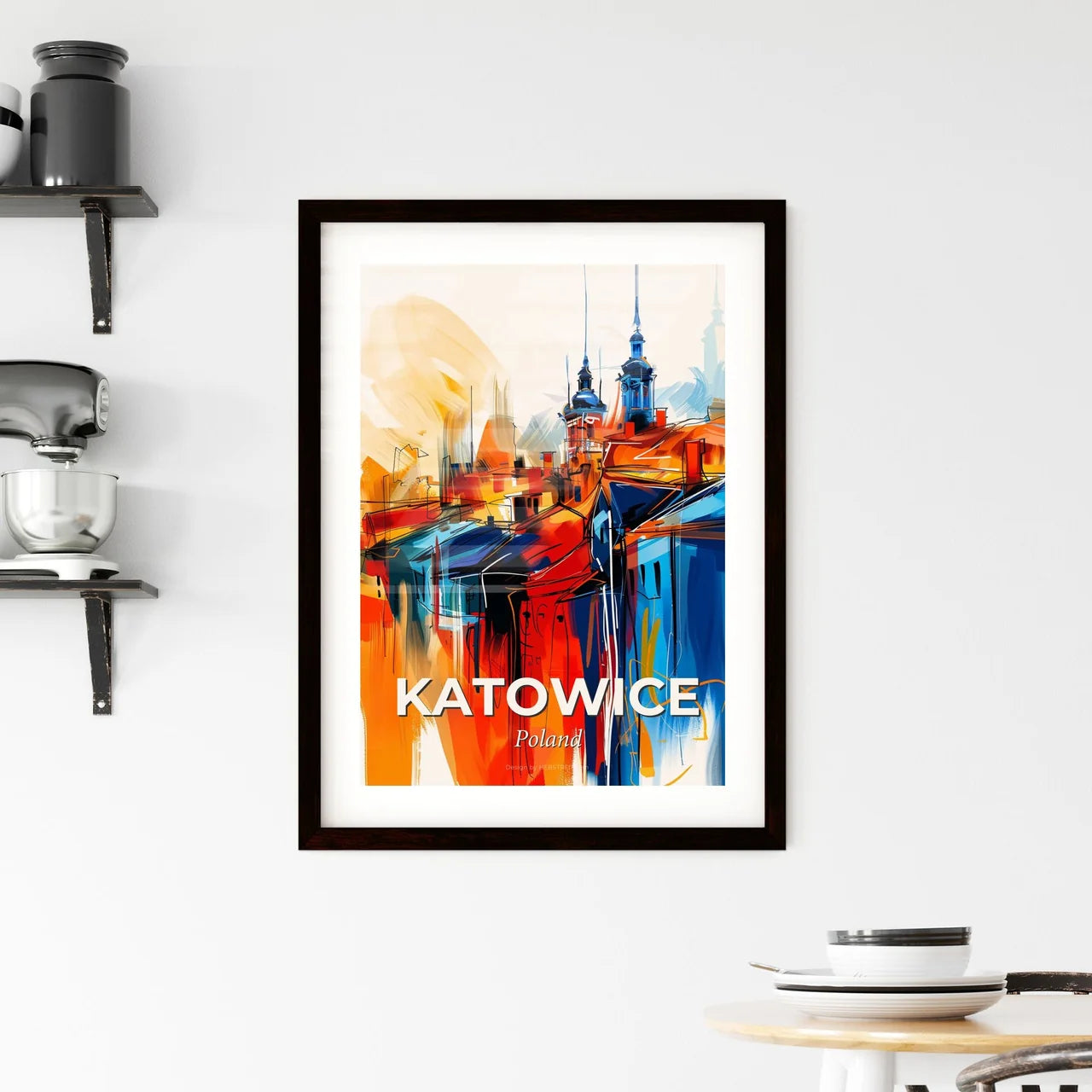 Vibrant Katowice, Poland Framed Print