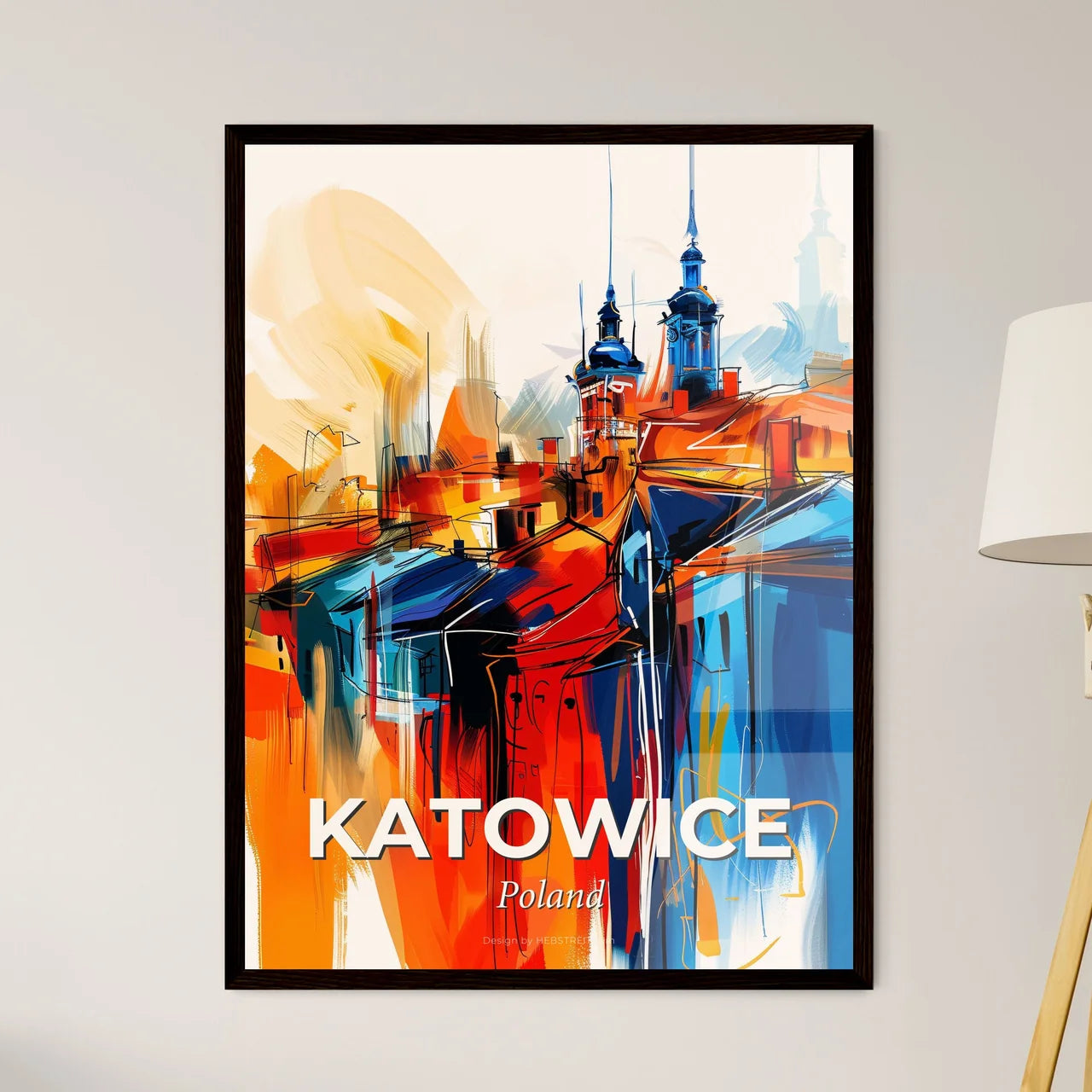 Vibrant Katowice, Poland Art Print