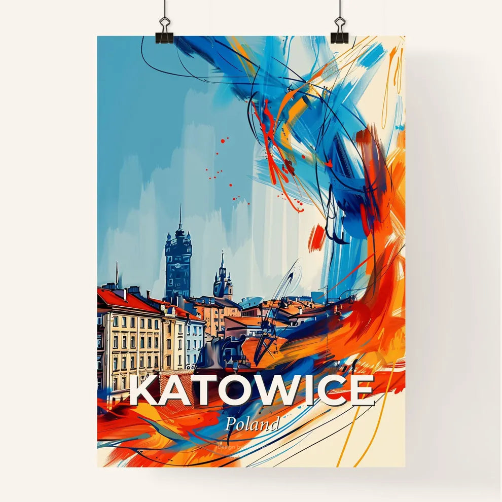 Vibrant Katowice, Poland Poster