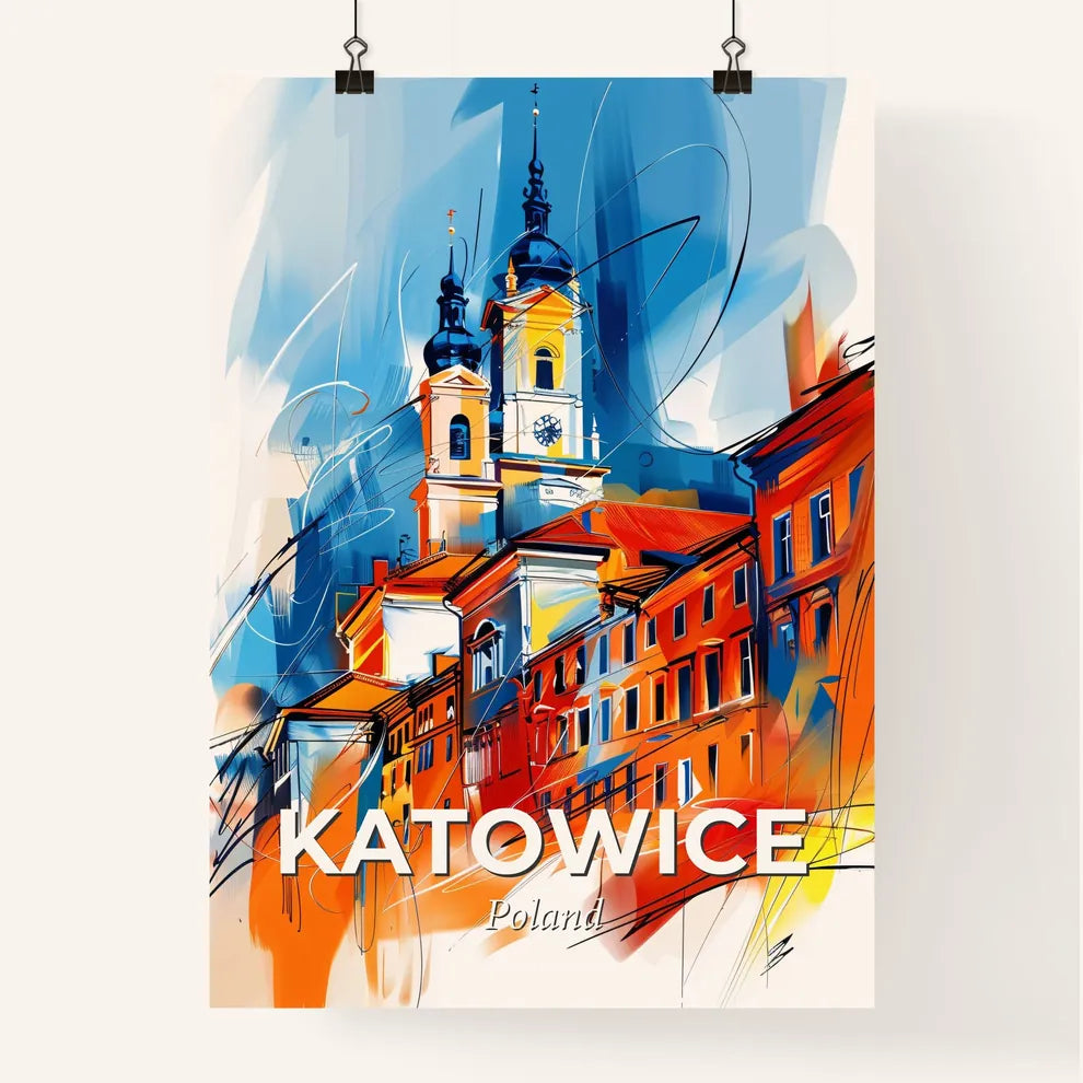 Vibrant Katowice, Poland Poster