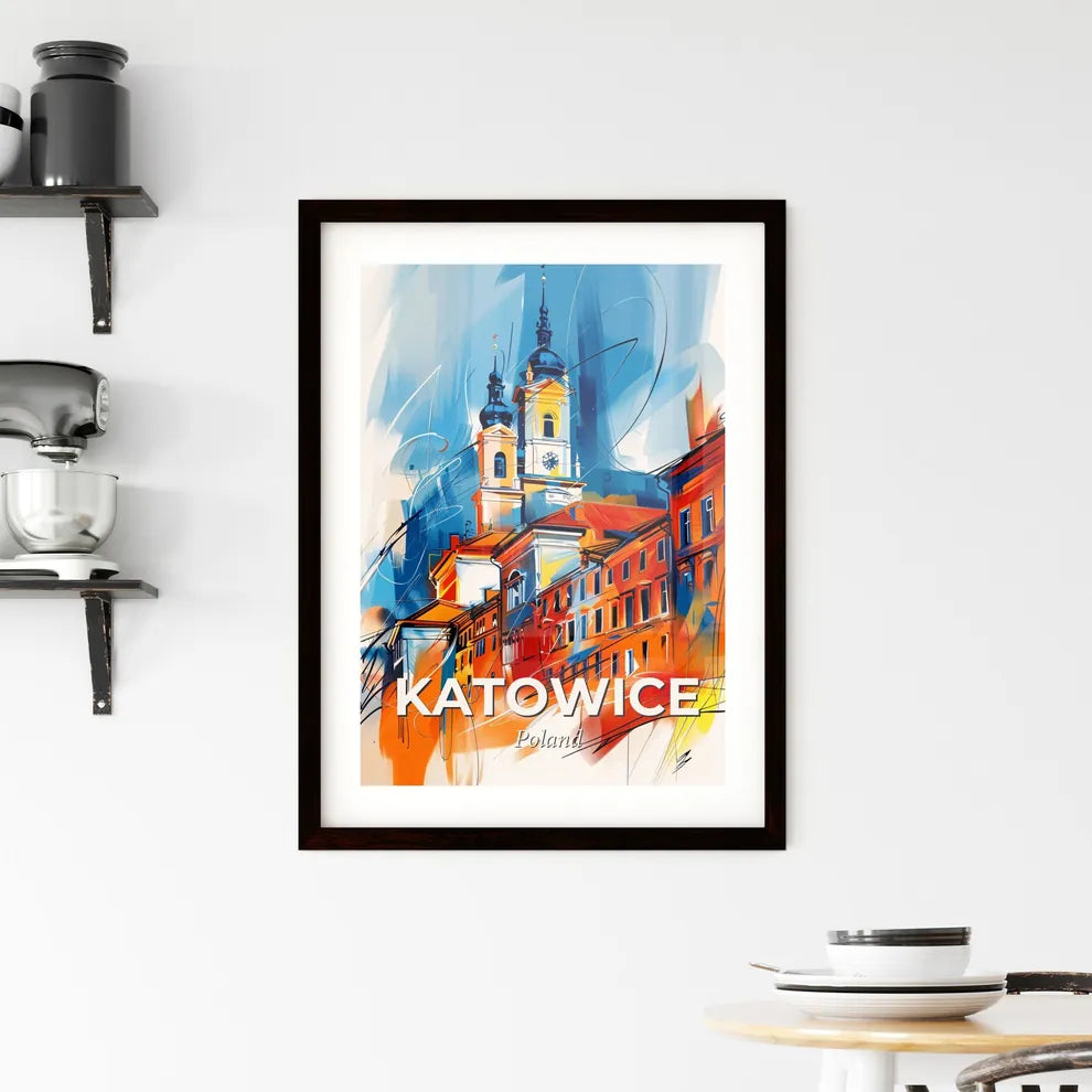 Vibrant Katowice, Poland Framed Print