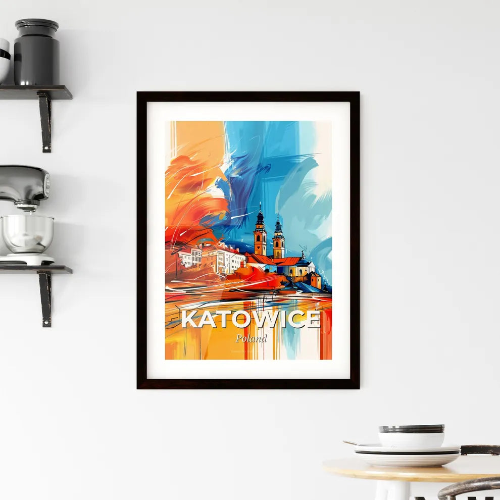Vibrant Katowice, Poland Framed Print