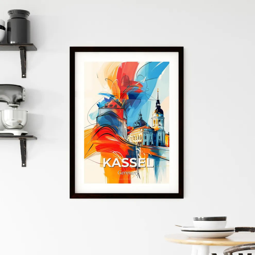 Vibrant Kassel, Germany Framed Print