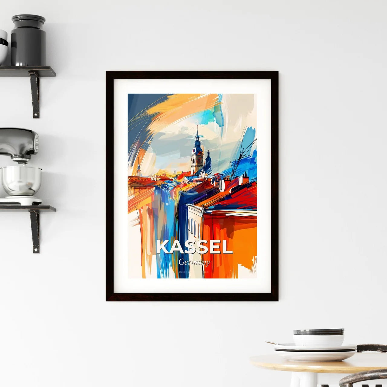 Vibrant Kassel, Germany Framed Print