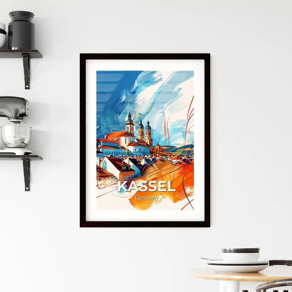 Vibrant Kassel, Germany Framed Print