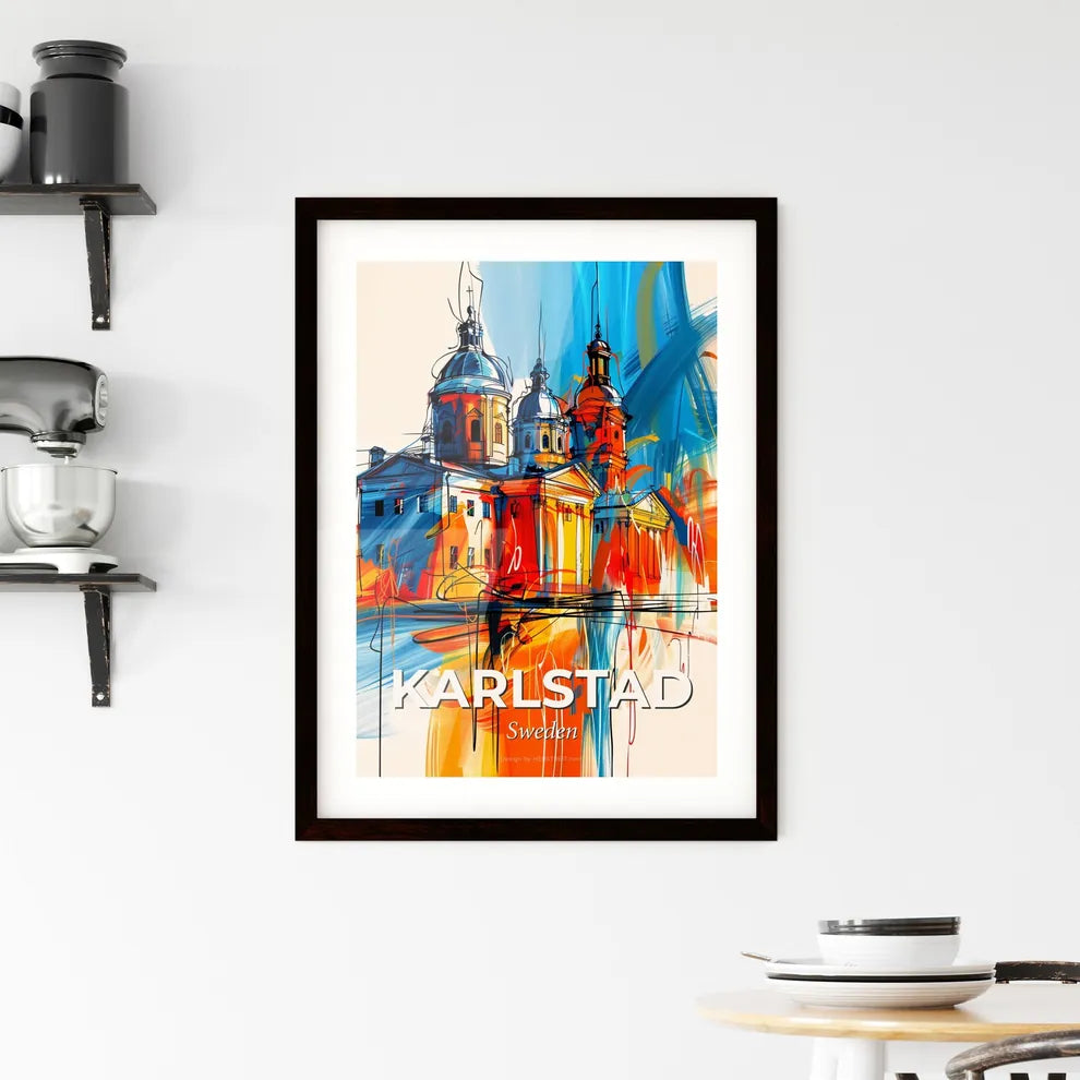 Vibrant Karlstad, Sweden Framed Print