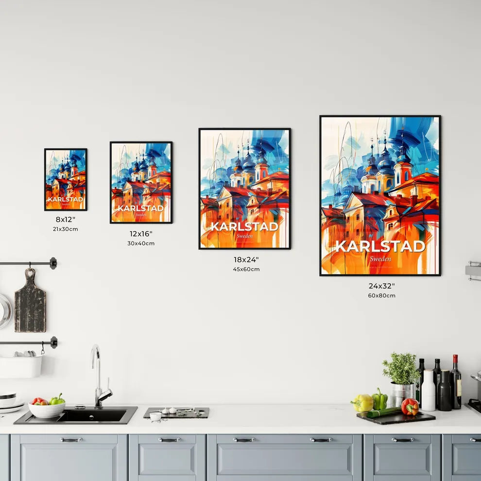 Vibrant Karlstad, Sweden Kitchen Art
