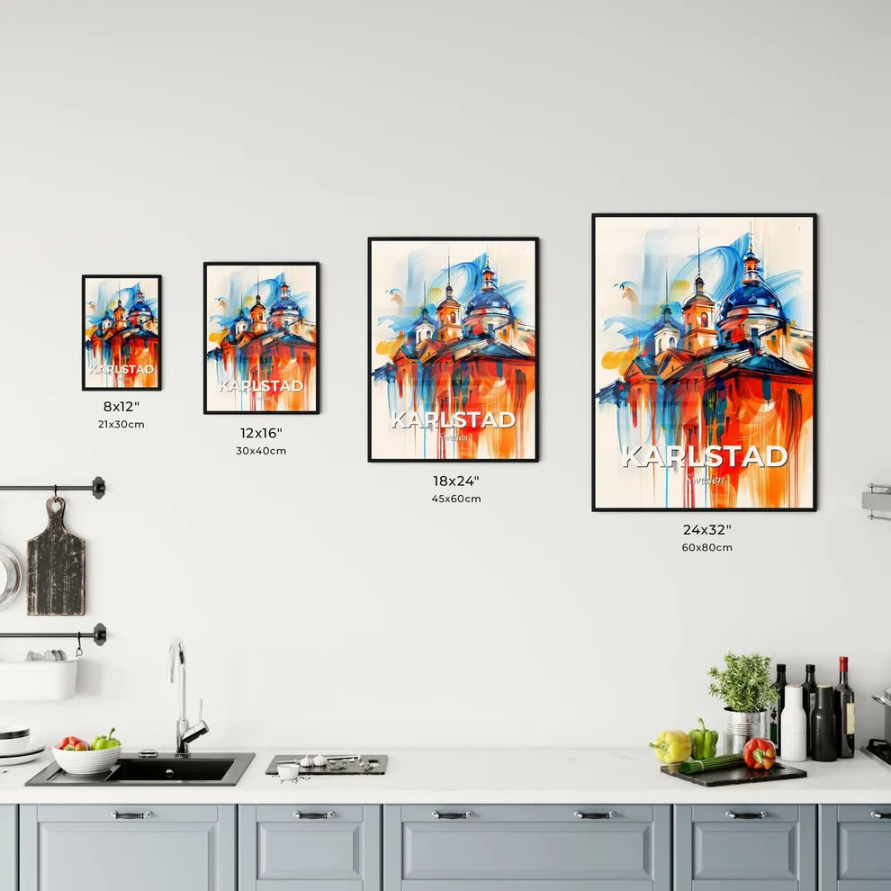 Vibrant Karlstad, Sweden Kitchen Art