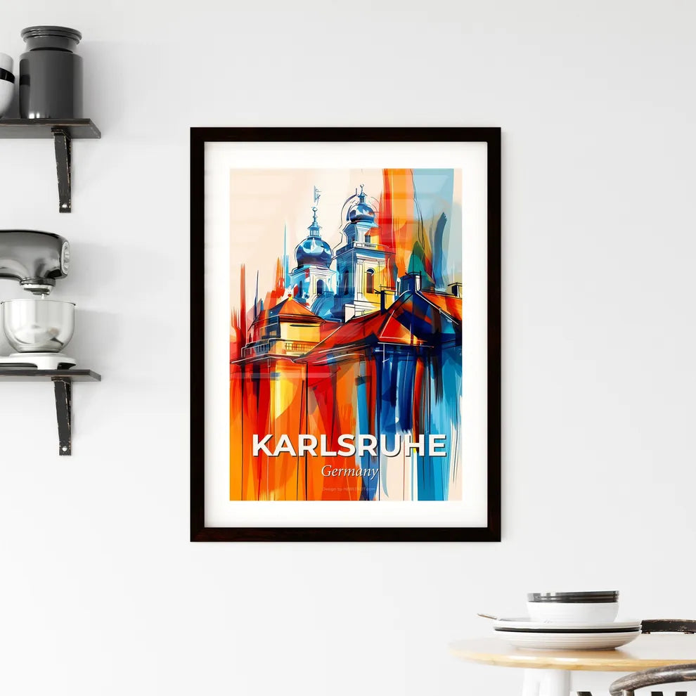 Vibrant Karlsruhe, Germany Framed Print