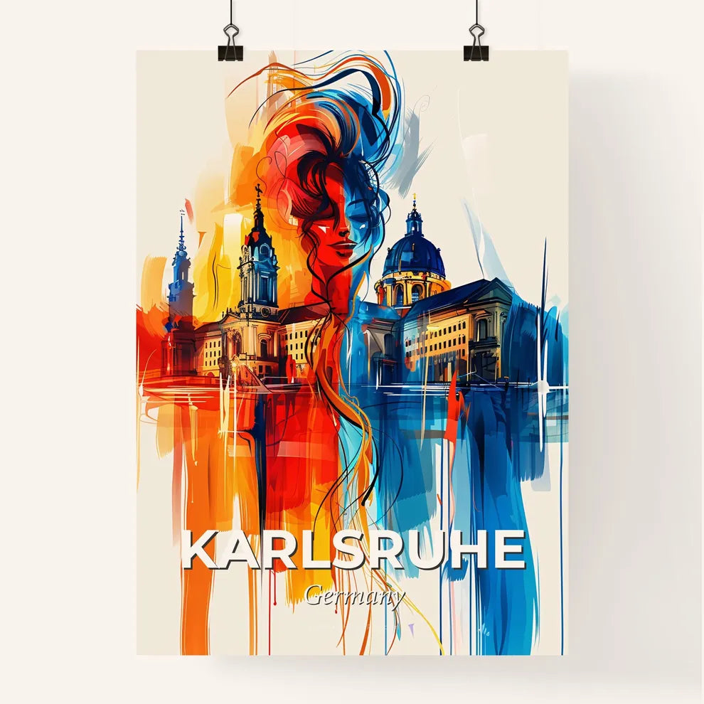 Vibrant Karlsruhe, Germany Poster