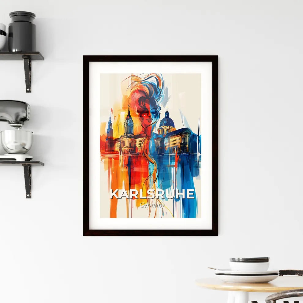 Vibrant Karlsruhe, Germany Framed Print