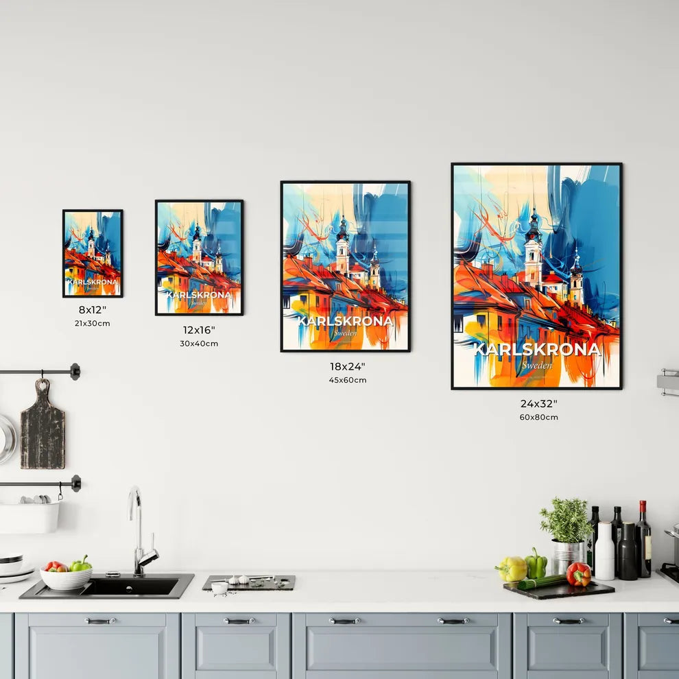 Vibrant Karlskrona, Sweden Kitchen Art