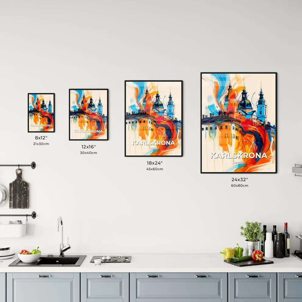 Vibrant Karlskrona, Sweden Kitchen Art