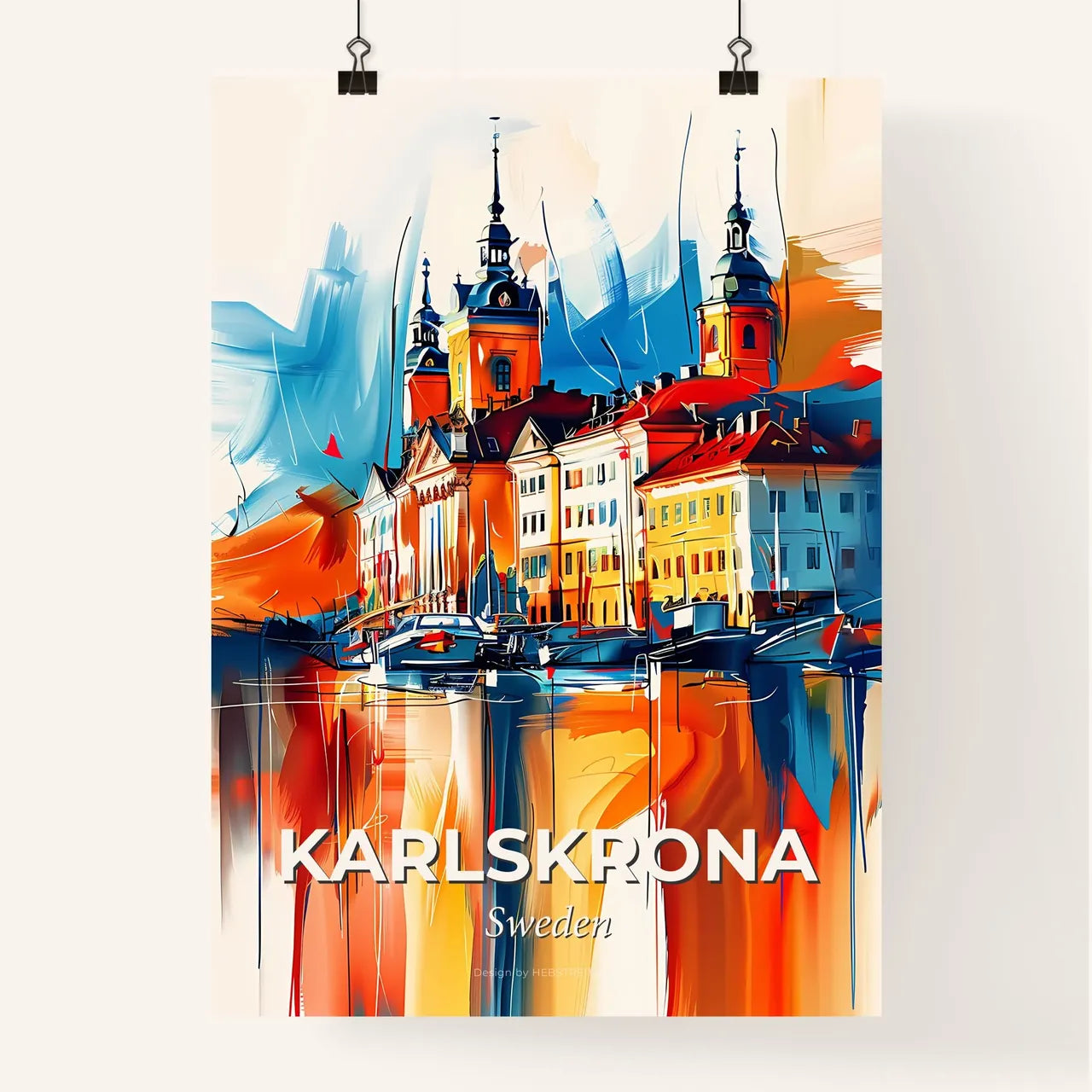 Vibrant Karlskrona, Sweden Poster