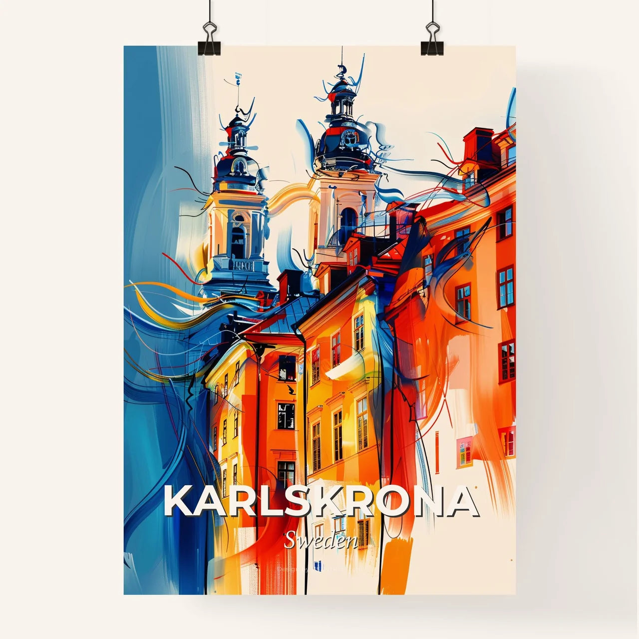 Vibrant Karlskrona, Sweden Poster