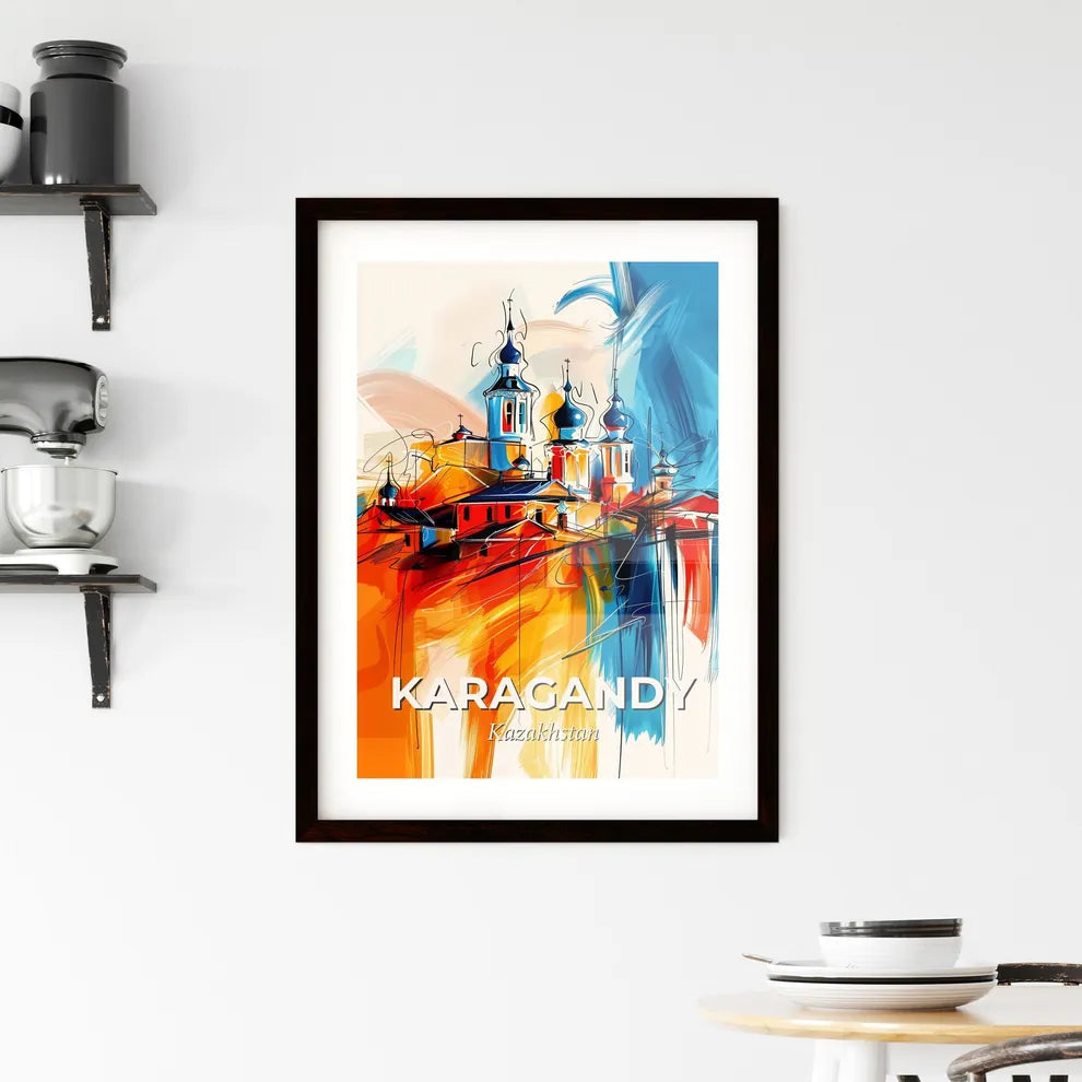 Vibrant Karagandy, Kazakhstan Framed Print