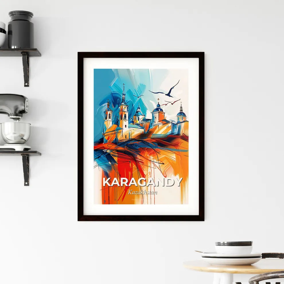 Vibrant Karagandy, Kazakhstan Framed Print