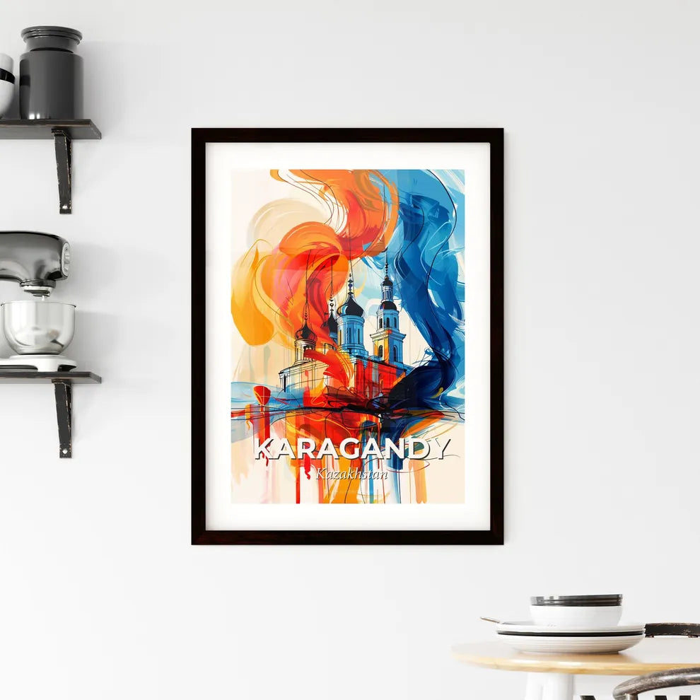 Vibrant Karagandy, Kazakhstan Framed Print