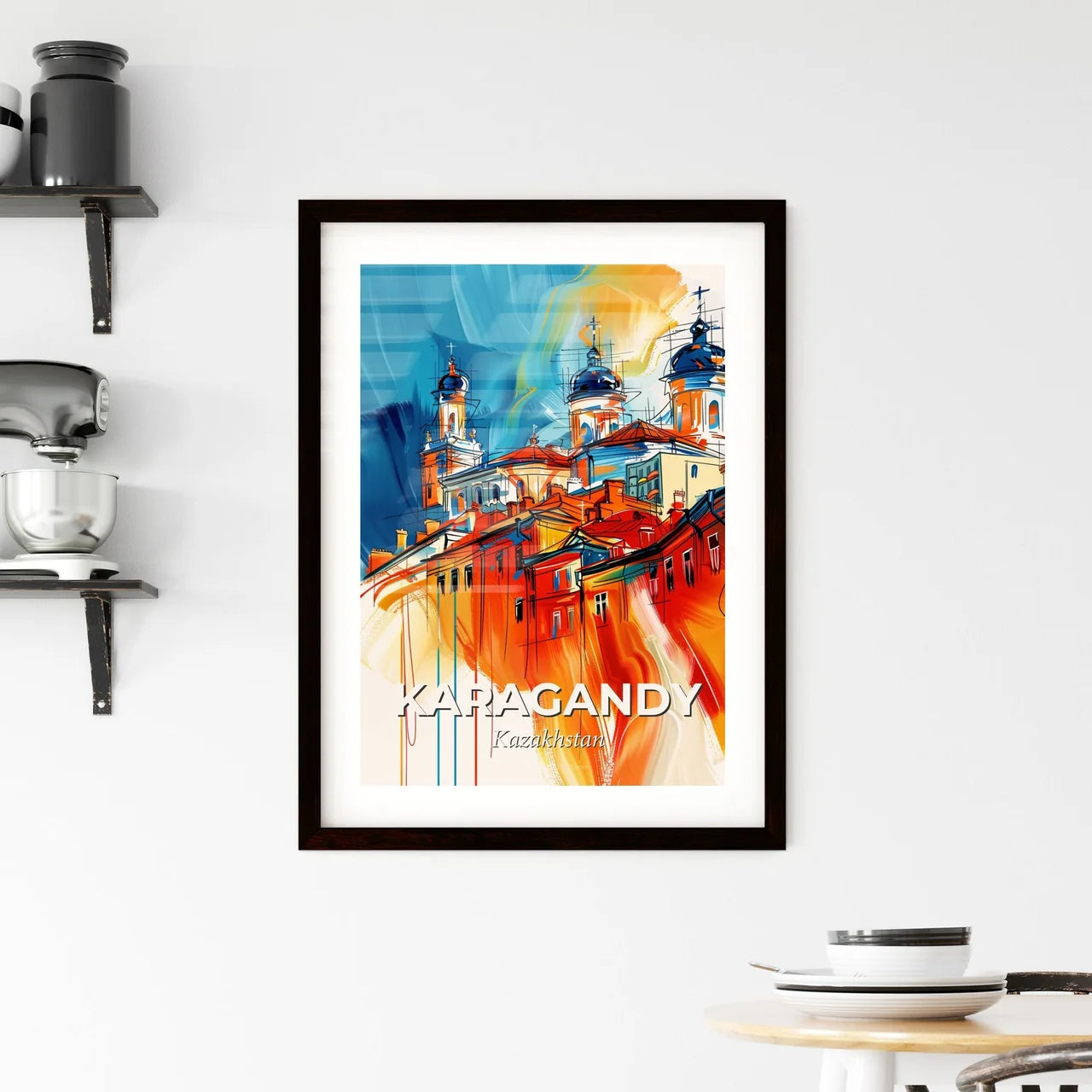 Vibrant Karagandy, Kazakhstan Framed Print