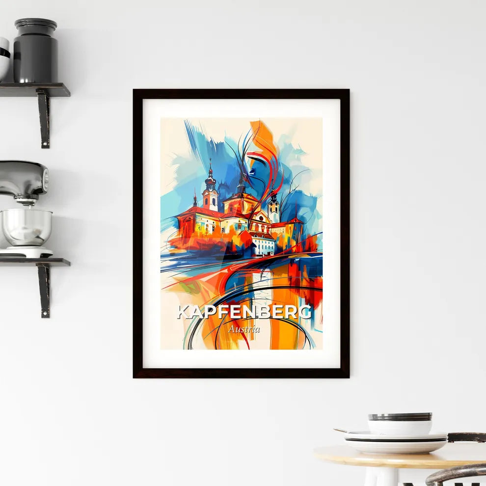 Vibrant Kapfenberg, Austria Framed Print