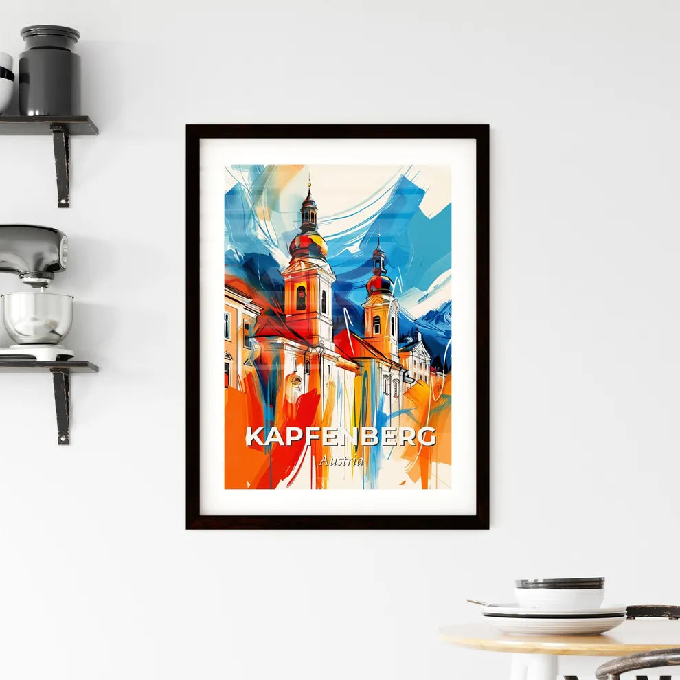 Vibrant Kapfenberg, Austria Framed Print