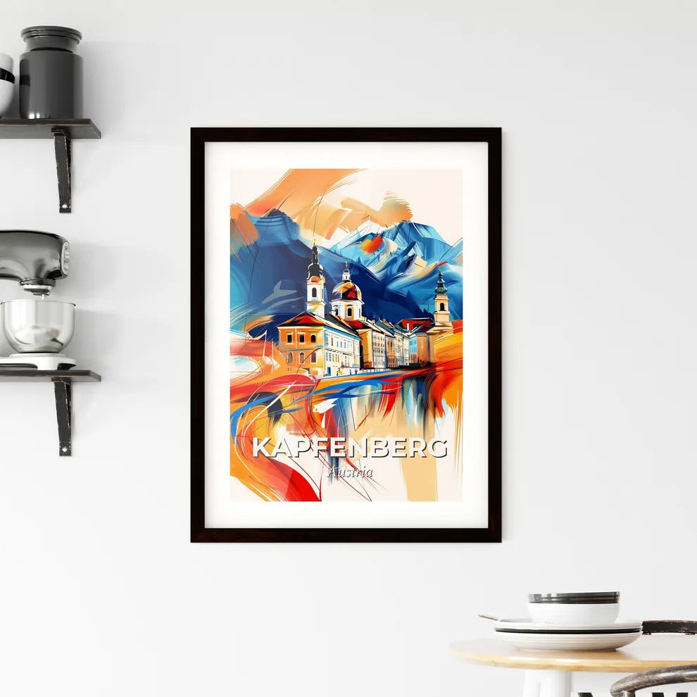 Vibrant Kapfenberg, Austria Framed Print