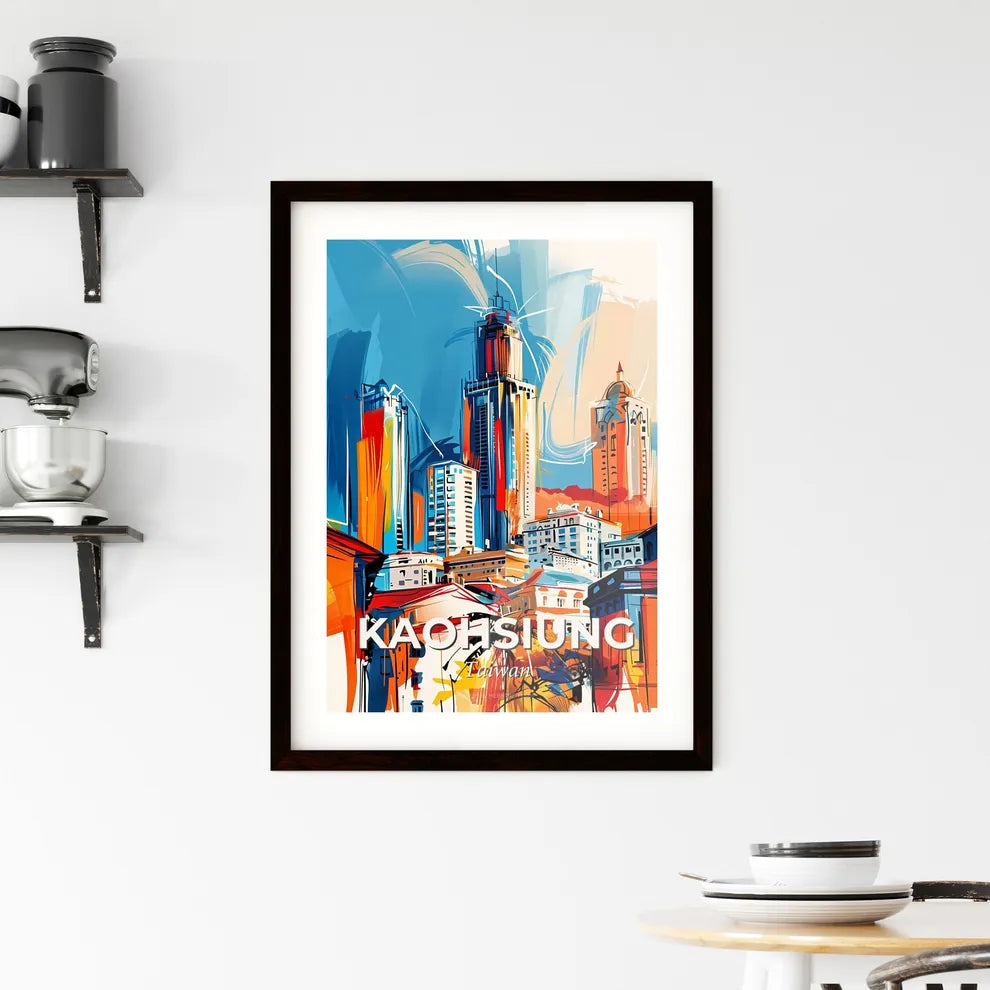 Vibrant Kaohsiung, Taiwan Framed Print