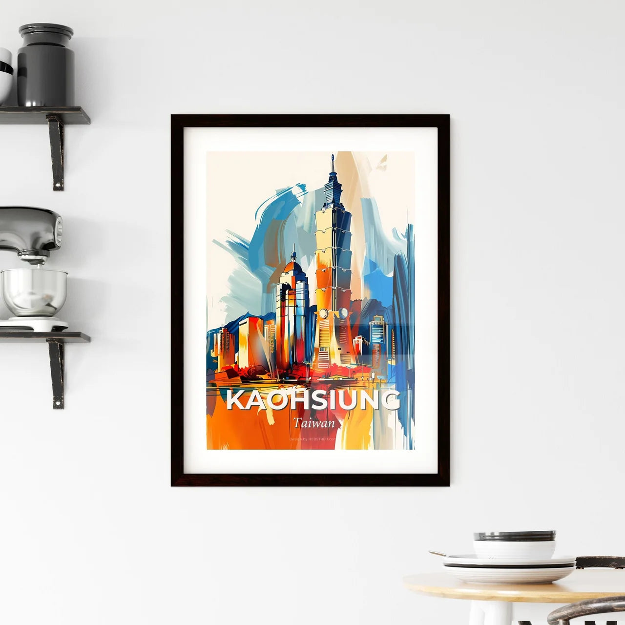 Vibrant Kaohsiung, Taiwan Framed Print