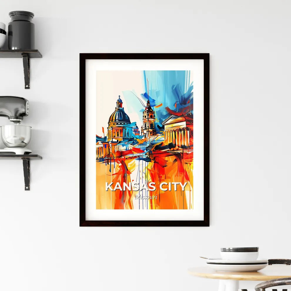 Vibrant Kansas City, Missouri Framed Print