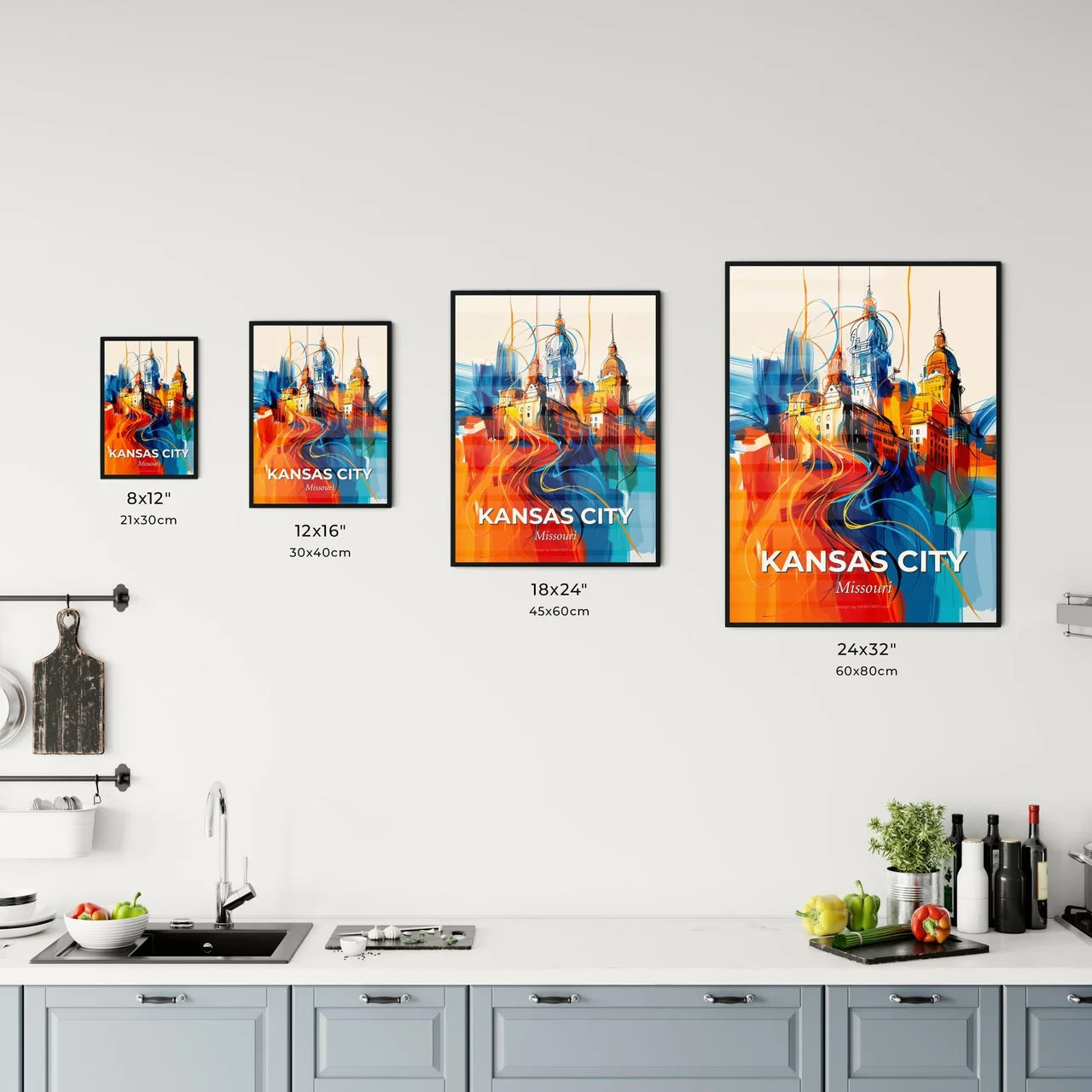 Vibrant Kansas City, Missouri Kitchen Art