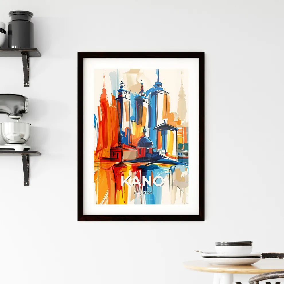Vibrant Kano, Nigeria Framed Print