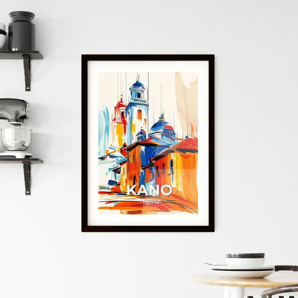 Vibrant Kano, Nigeria Framed Print