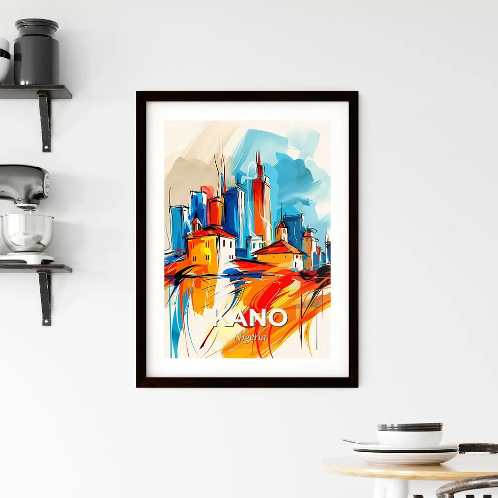 Vibrant Kano, Nigeria Framed Print