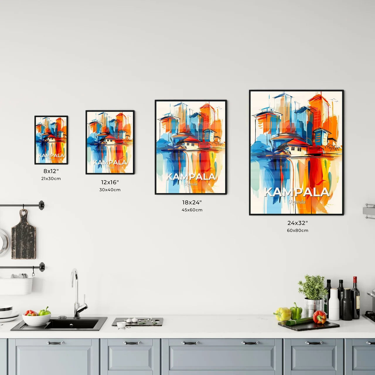 Vibrant Kampala, Uganda Kitchen Art