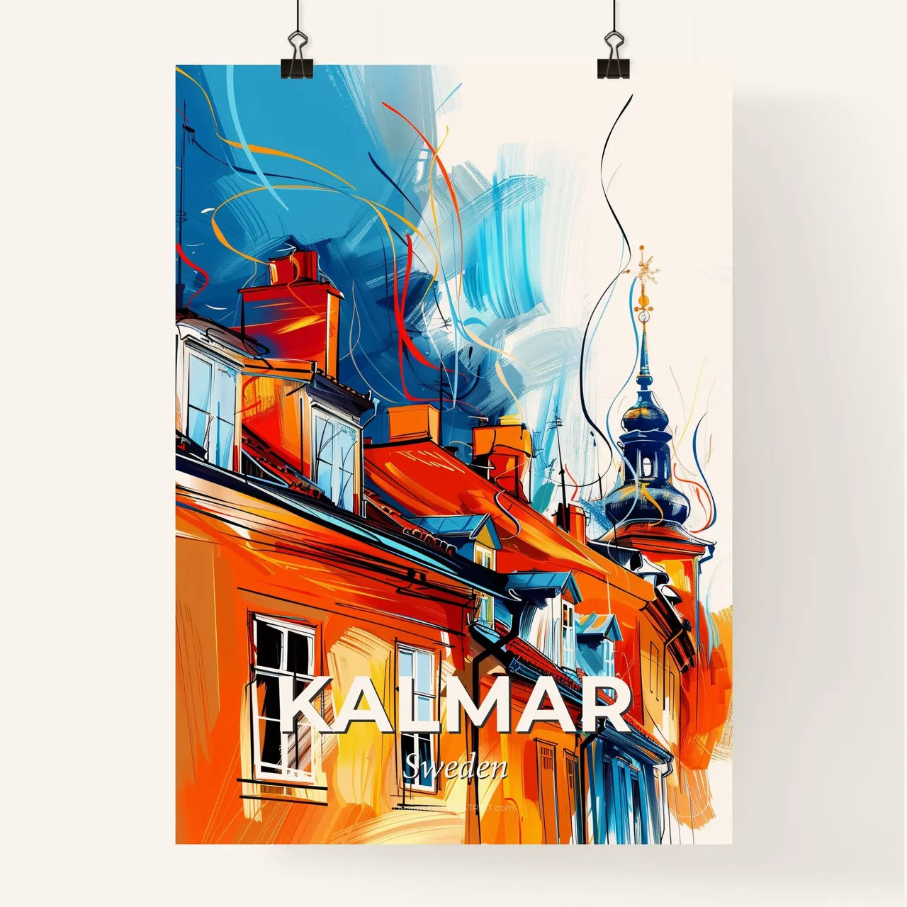Vibrant Kalmar, Sweden Poster