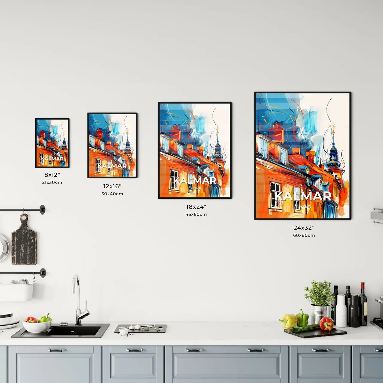 Vibrant Kalmar, Sweden Kitchen Art