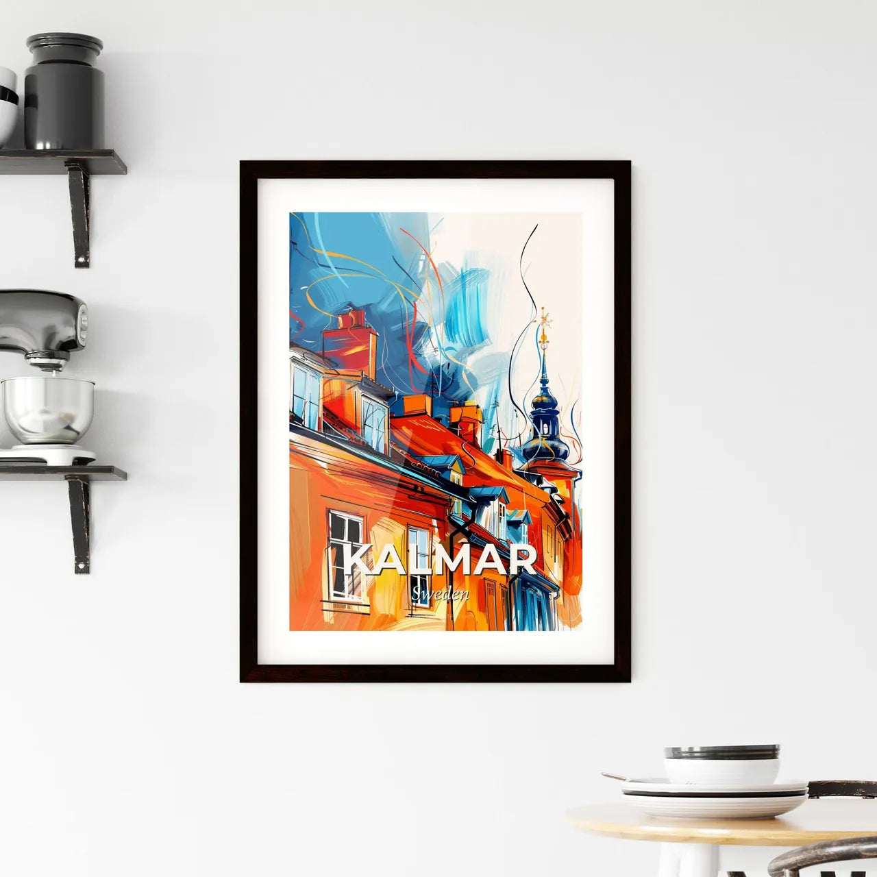 Vibrant Kalmar, Sweden Framed Print