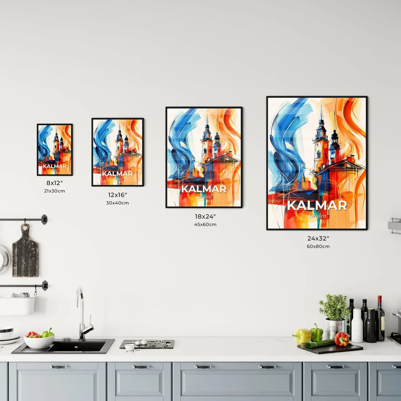 Vibrant Kalmar, Sweden Kitchen Art