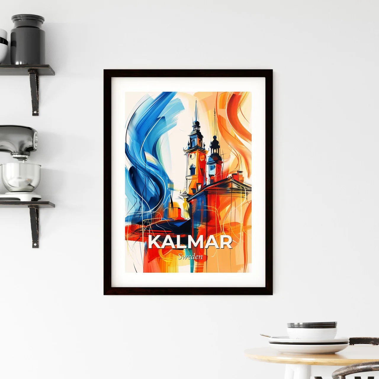 Vibrant Kalmar, Sweden Framed Print