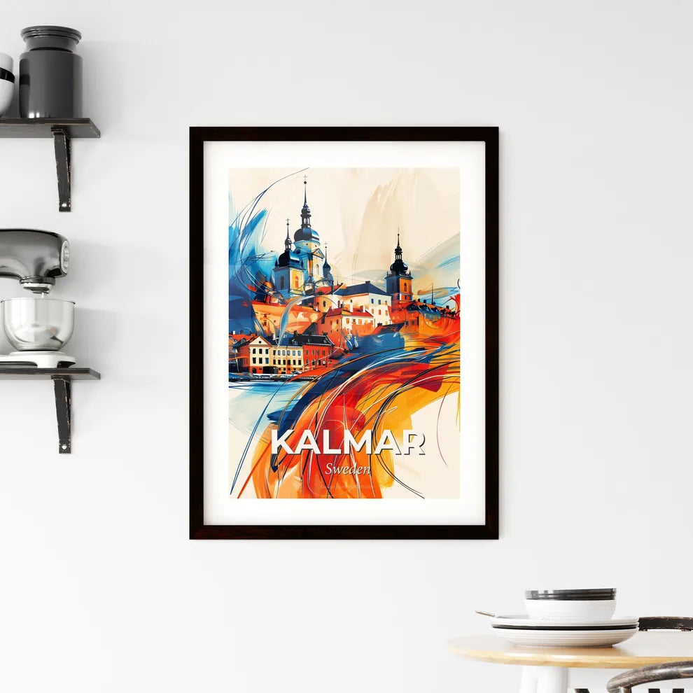 Vibrant Kalmar, Sweden Framed Print