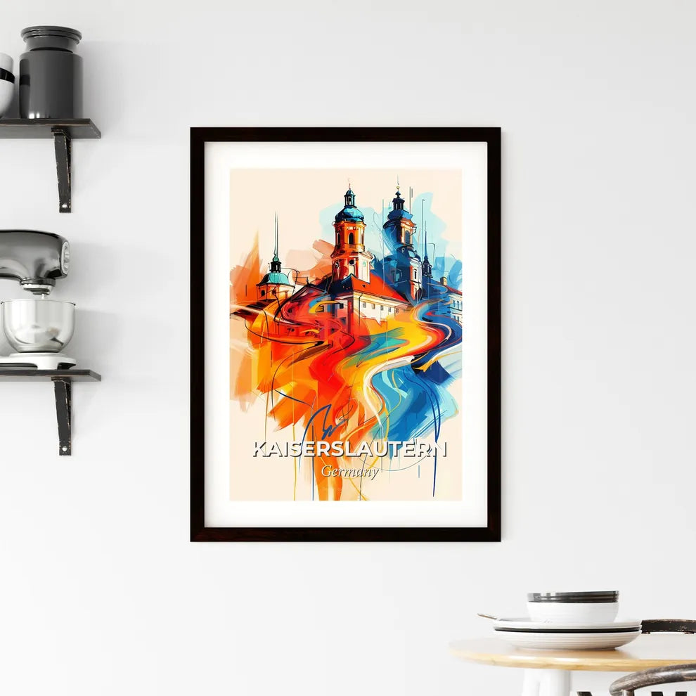 Vibrant Kaiserslautern, Germany Framed Print