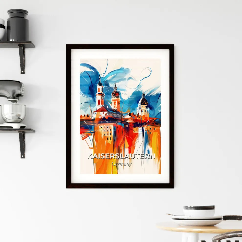 Vibrant Kaiserslautern, Germany Framed Print