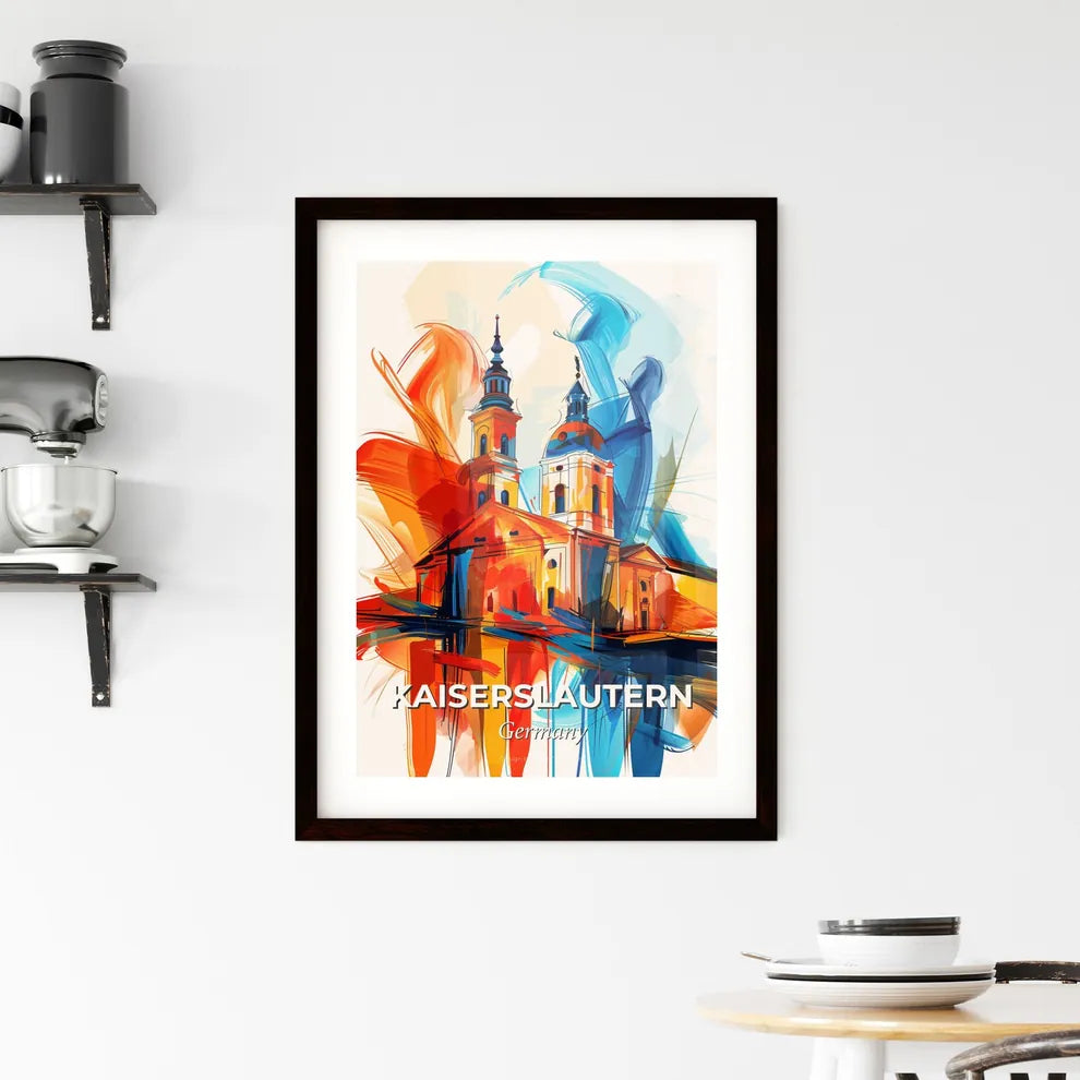Vibrant Kaiserslautern, Germany Framed Print