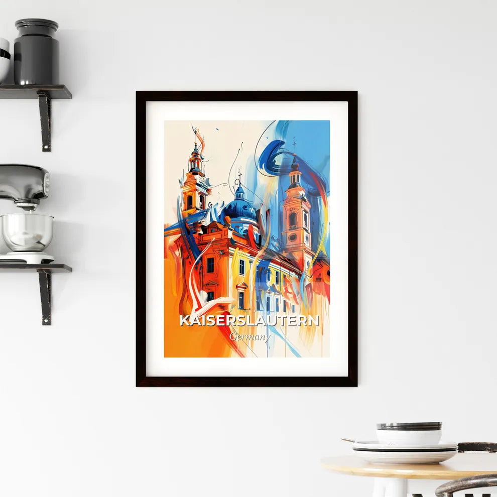 Vibrant Kaiserslautern, Germany Framed Print